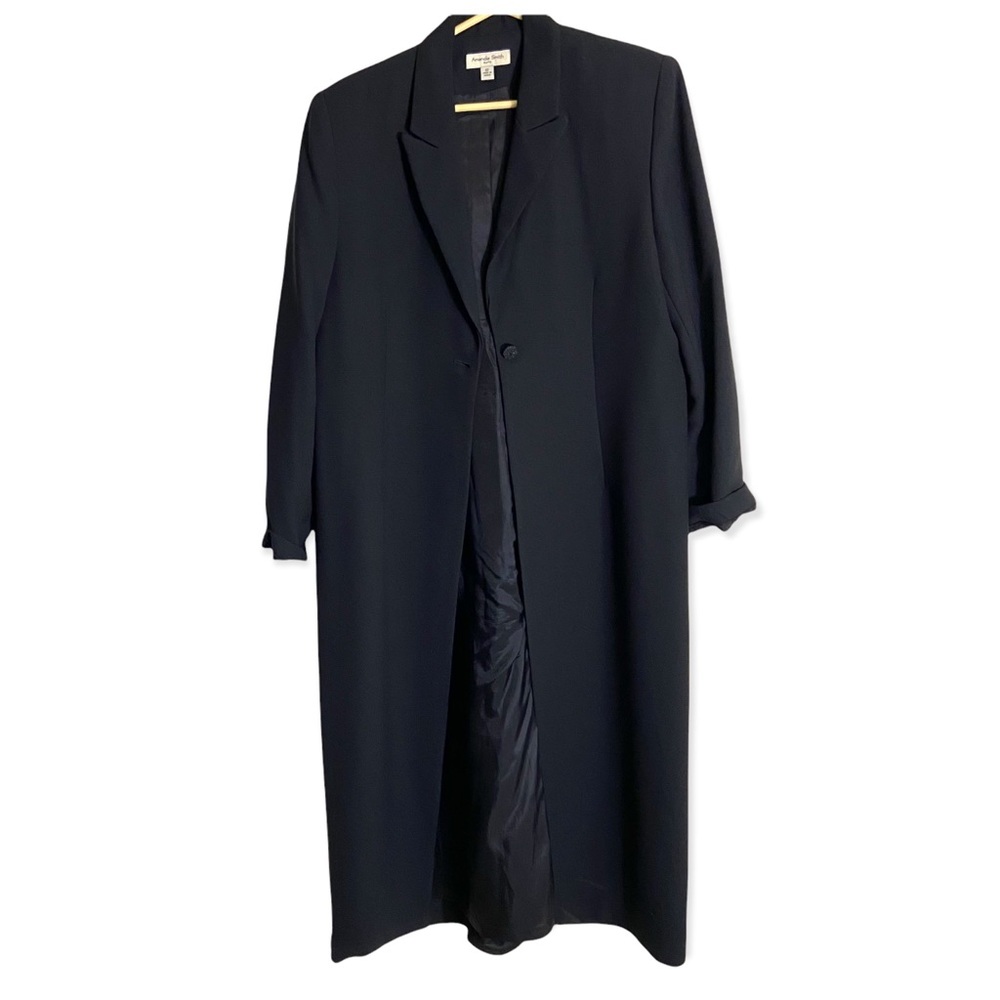 Amanda Smith Suits Black Long Blazer Jacket